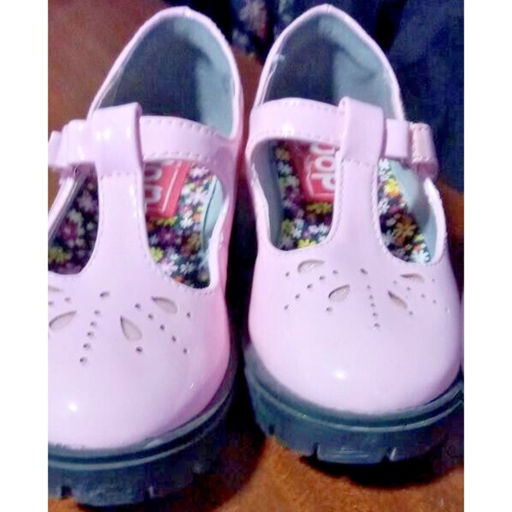 Big Girls Pop Kid Dakoda Shiny Pink Dress Shoes, Barbie Pink/ Mary Jane Size 12